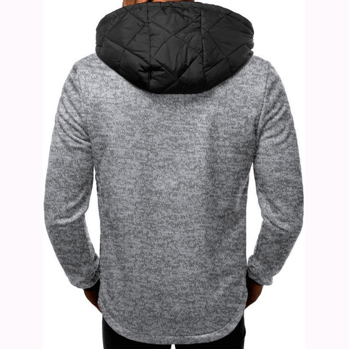 Herren gesteppte Funktionsjacke mit hohem Kragen und praktischen Taschen Echoarchiv