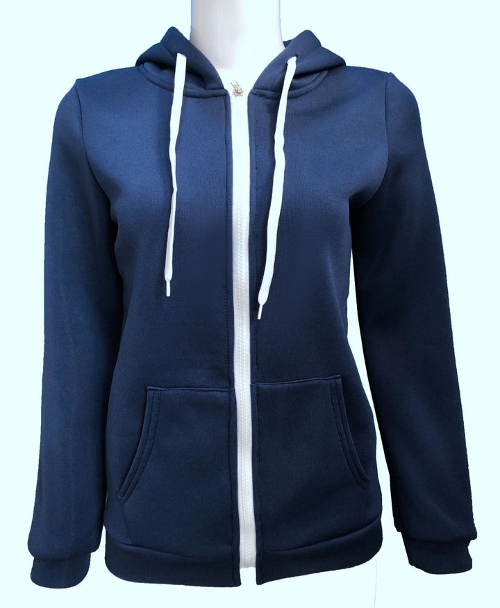 Damen nan Kapuzenjacke mit durchgehendem Reißverschluss und Kängurutasche Echo Archiv