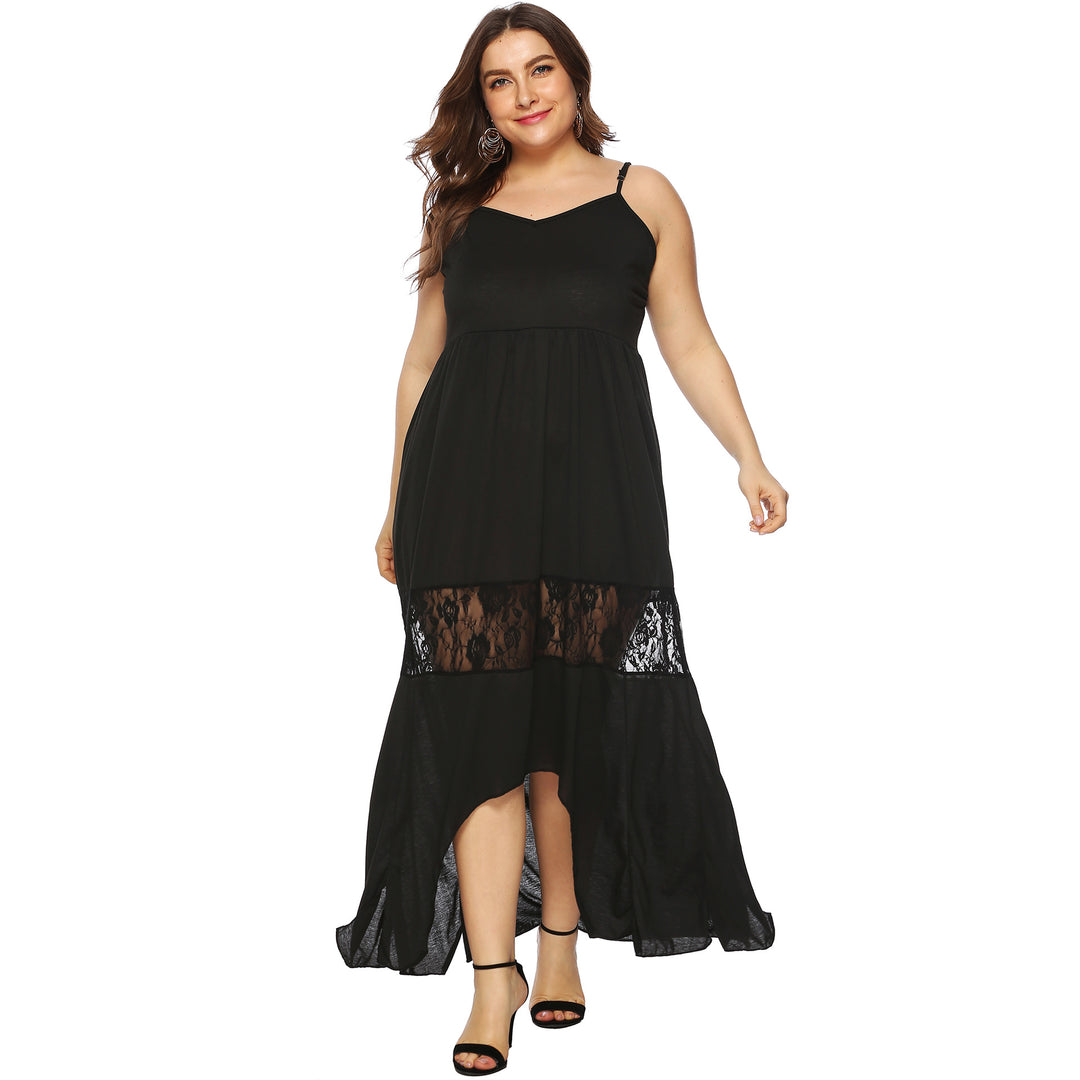 Damen Maxikleid mit Spitzenakzenten Echo Archiv