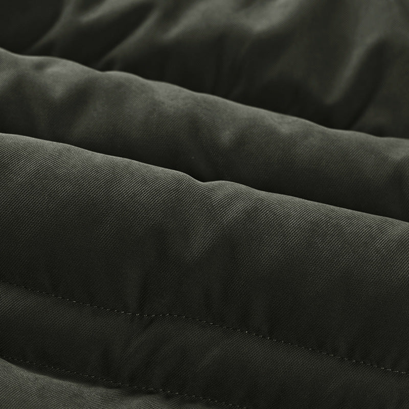 Herren wattierte Parka mit Kapuze und Teddyfutter Multitaschen – Marzano