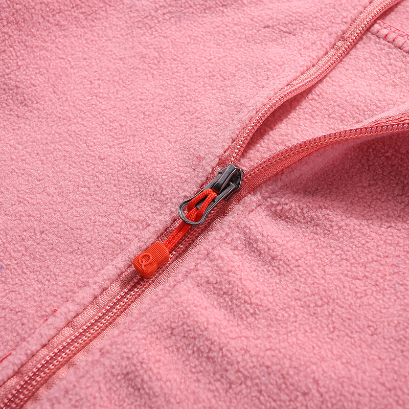 Damen Taillierte Fleecejacke mit Stehkragen und durchgehendem Reißverschluss Echoarchiv