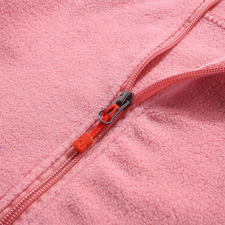 Damen Taillierte Fleecejacke mit Stehkragen und durchgehendem Reißverschluss Echoarchiv