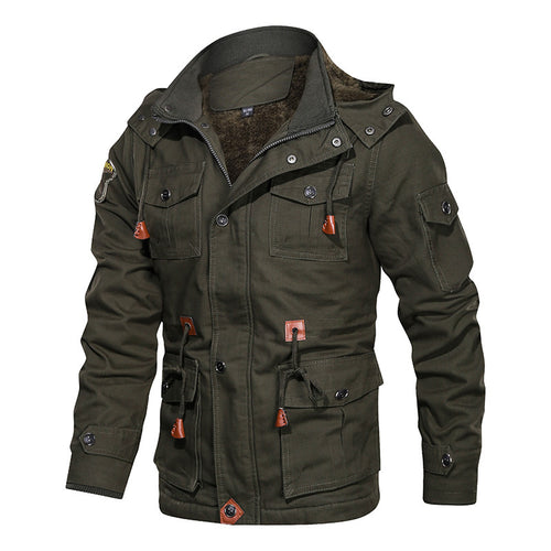 Herren Utility-Parka mit Teddyfutter und Mehrfachtaschen Echo Archiv