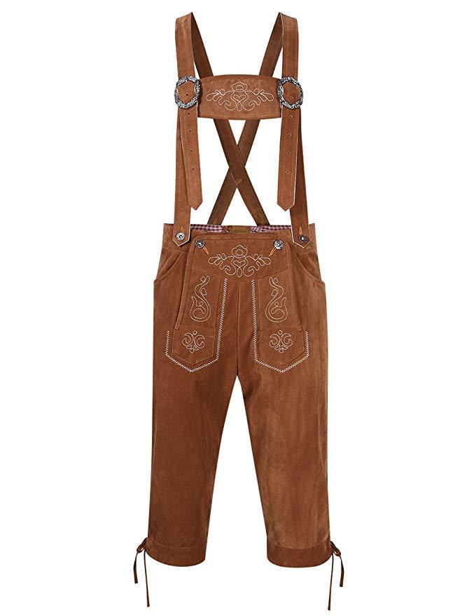 Damen  traditionelle Trachten Latzhose mit bestickten Taschen und verstellbaren Trägern Echo Archiv