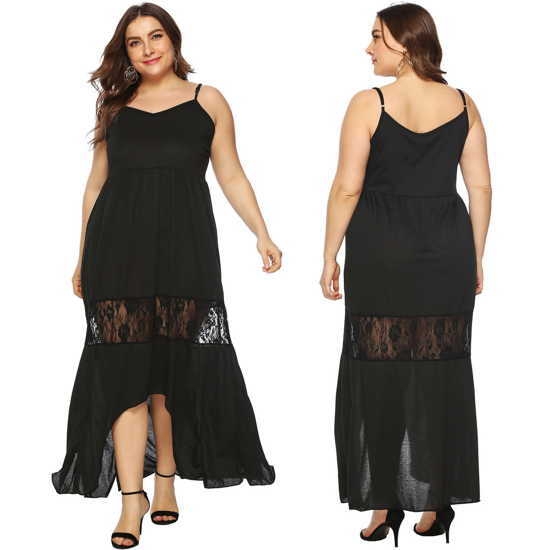 Damen Maxikleid mit Spitzenakzenten Echo Archiv