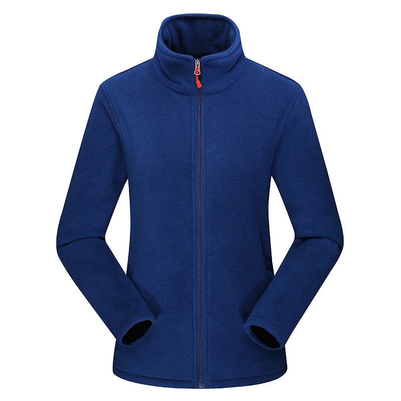 Damen Taillierte Fleecejacke mit Stehkragen und durchgehendem Reißverschluss Echoarchiv