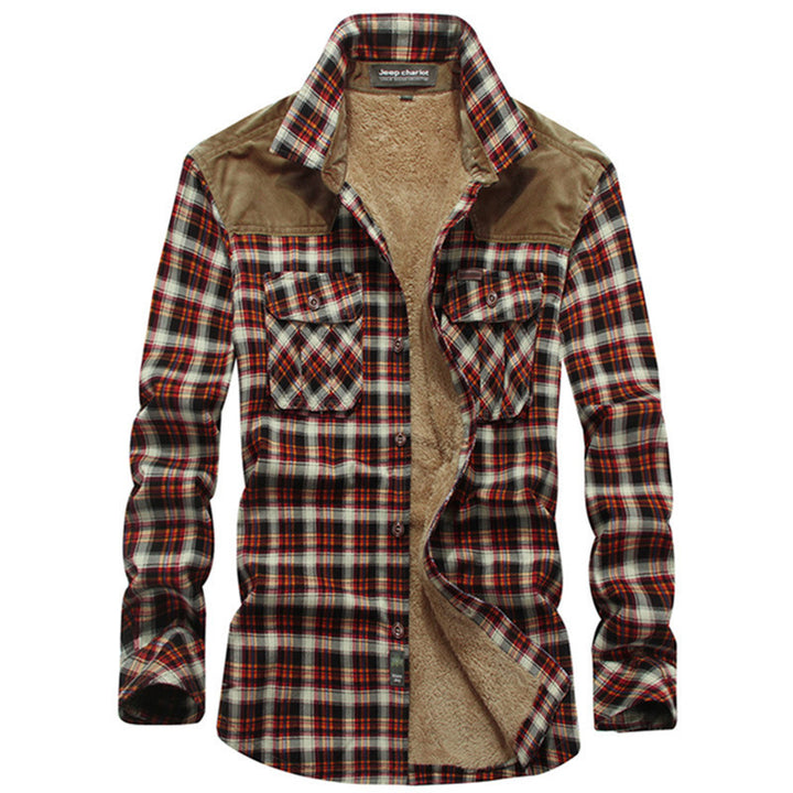 Herren Fleecegefütterte Hemdjacke Echo Archiv