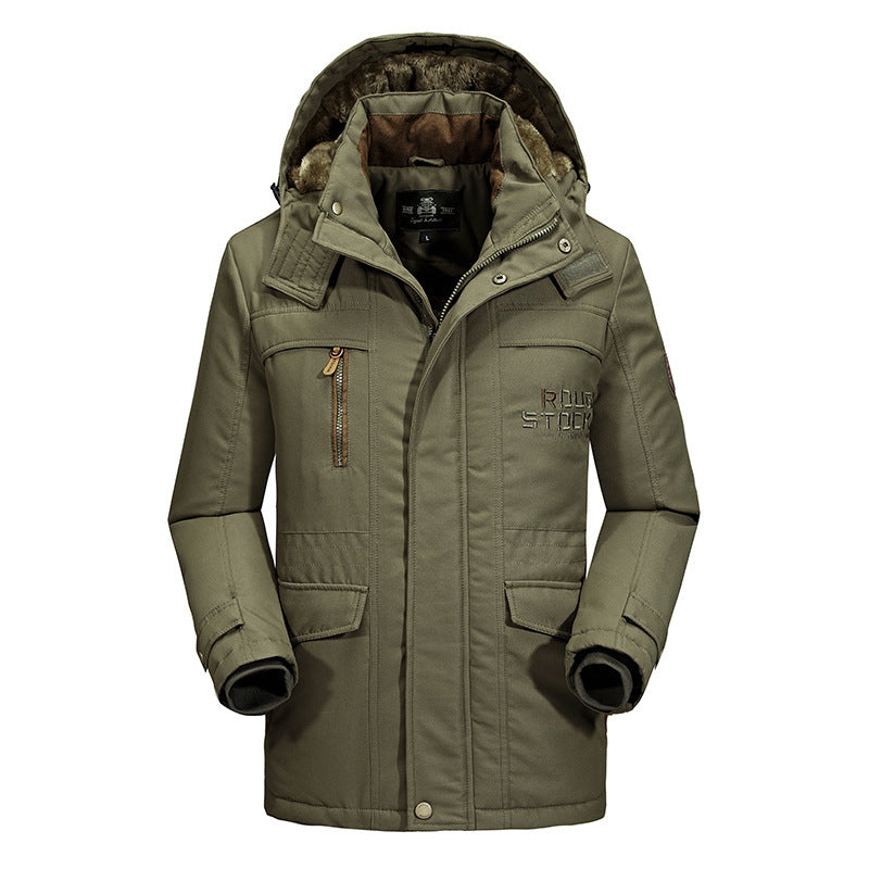 Herren Wetterfeste Winterjacke mit Fleece-Futter Echo Archiv