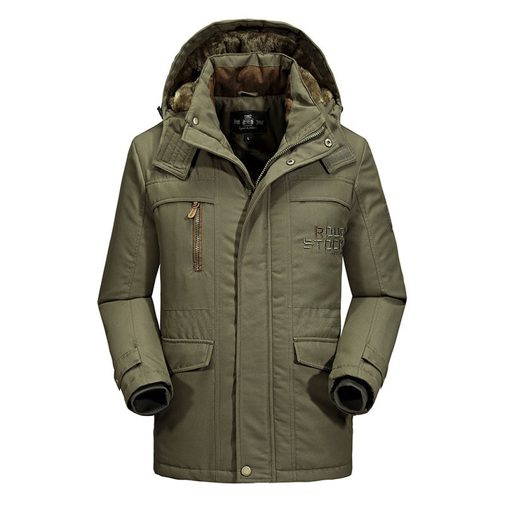 Herren Wetterfeste Winterjacke mit Fleece-Futter Echo Archiv