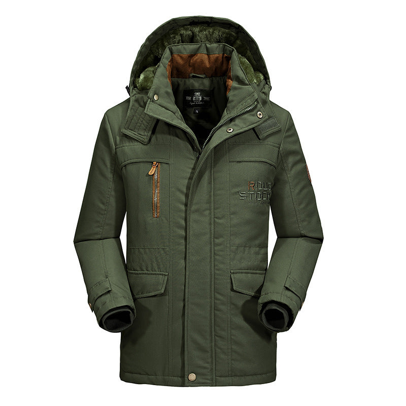 Herren Wetterfeste Winterjacke mit Fleece-Futter Echo Archiv