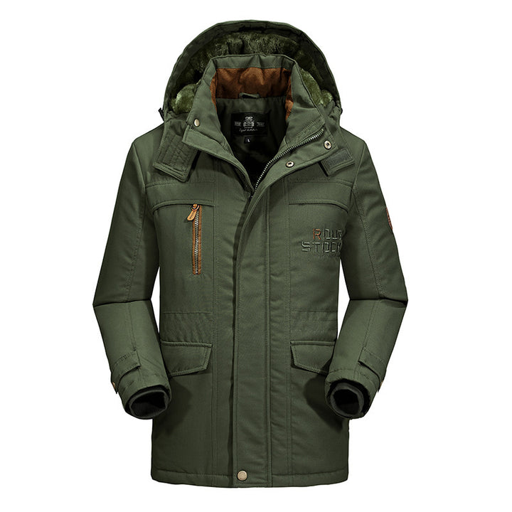 Herren Wetterfeste Winterjacke mit Fleece-Futter Echo Archiv