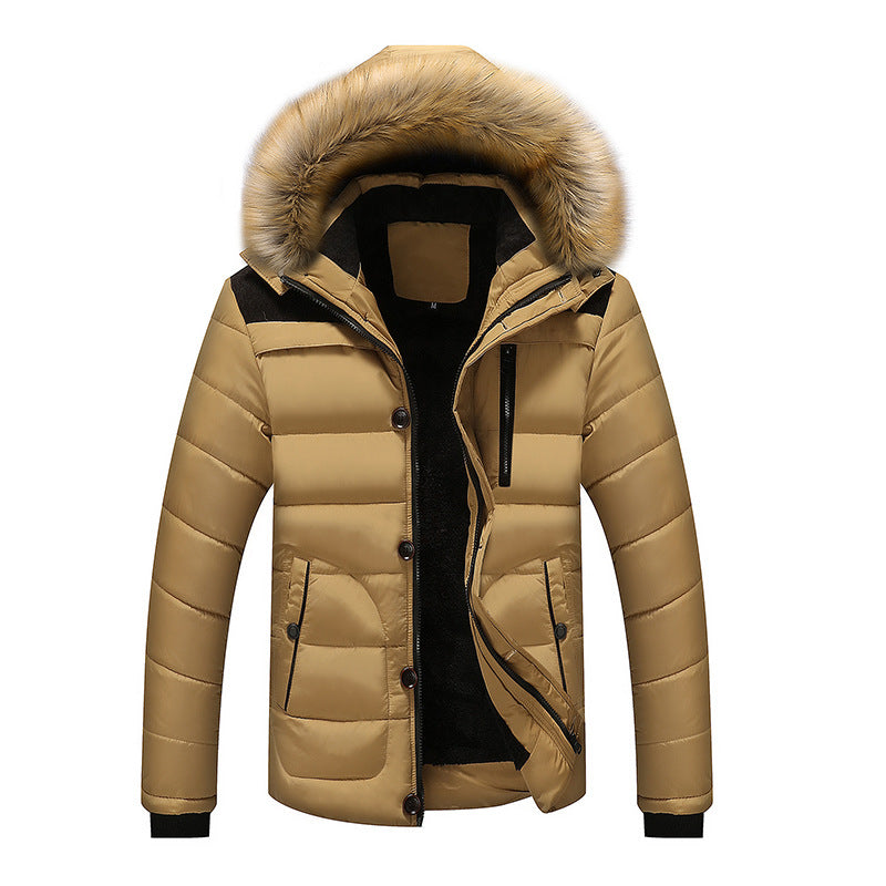 Herren Wärmende Winterjacke mit abnehmbarem Kunstfellkragen Echo Archiv