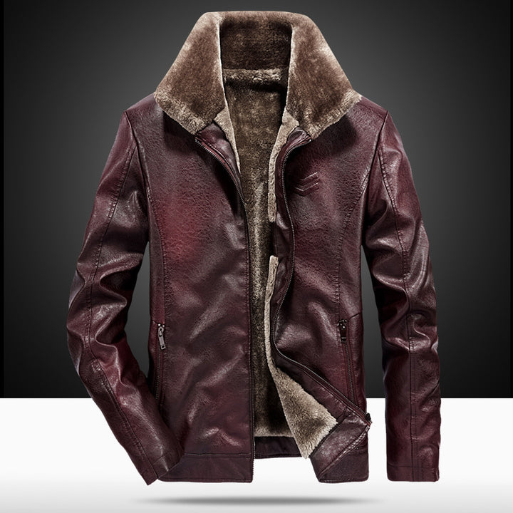 Herren elegante Lederjacke Echo Archiv