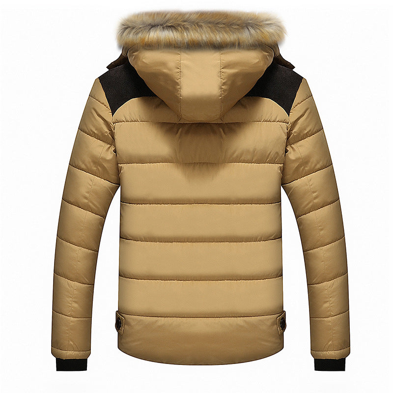 Herren Wärmende Winterjacke mit abnehmbarem Kunstfellkragen Echo Archiv