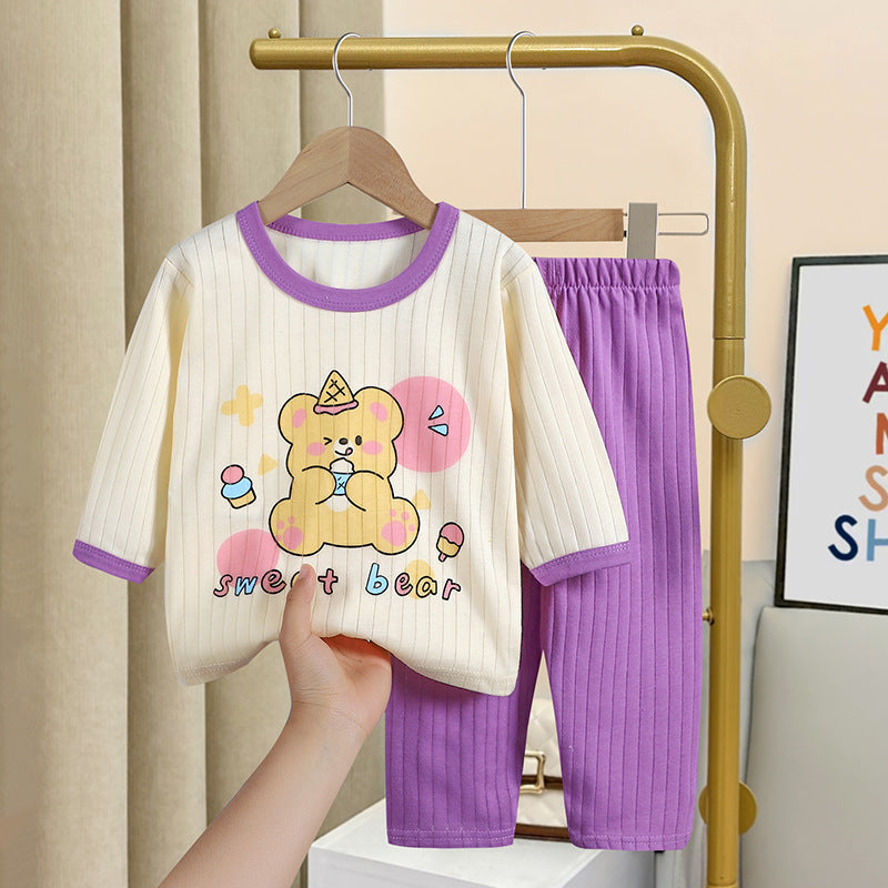 Leichte Kinder-Hausanzug-Sets aus Baumwolle
