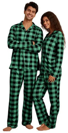 Familien-Pyjama-Set, klassisches Karomuster