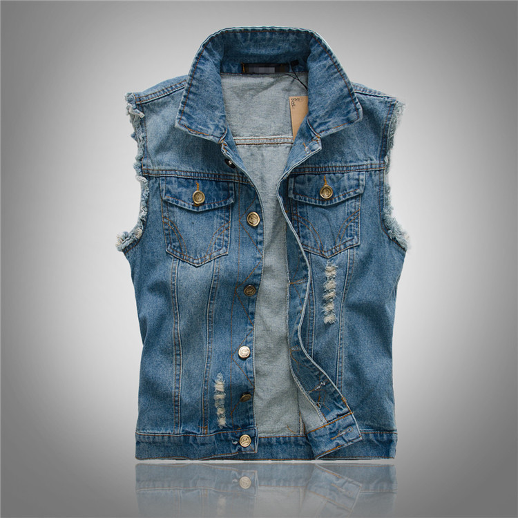 Echoarchiv Stylische Denim Weste für Herren