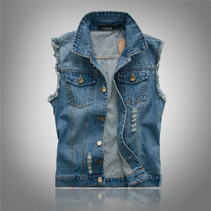 Echoarchiv Stylische Denim Weste für Herren