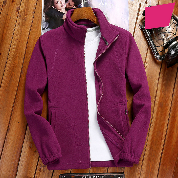 Fleecejacke Damen Reißverschluss-Fleece mit Stehkragen – Célinea