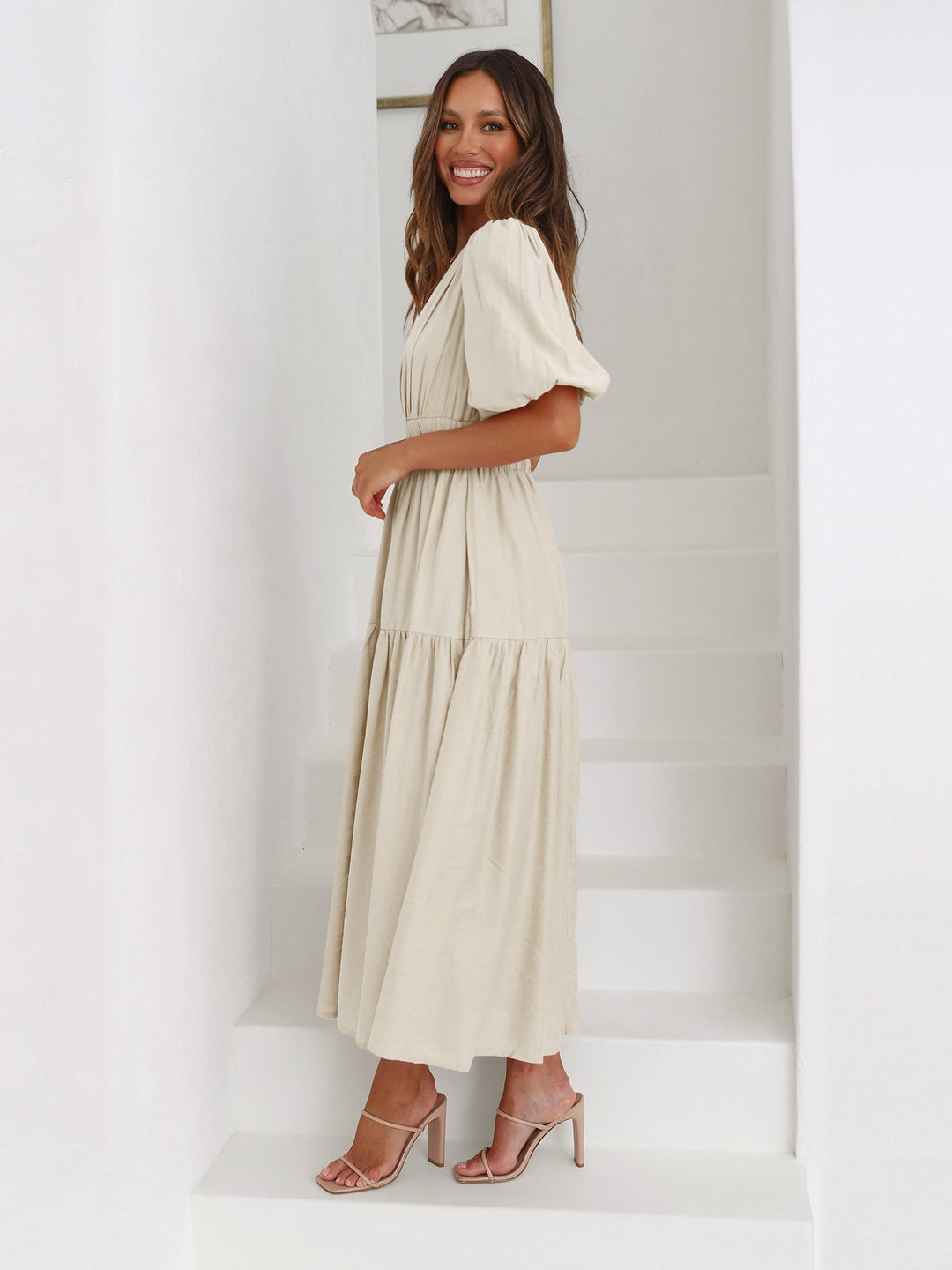 Echoarchiv | Kleid Mit Puffärmeln