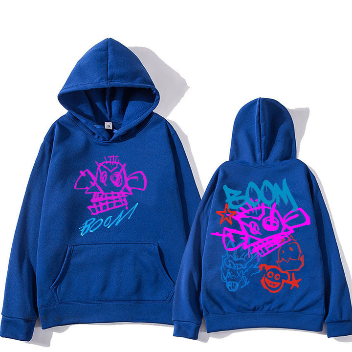 Echoarchiv | Arcane Jinx Cartoon Langarm-Hoodie