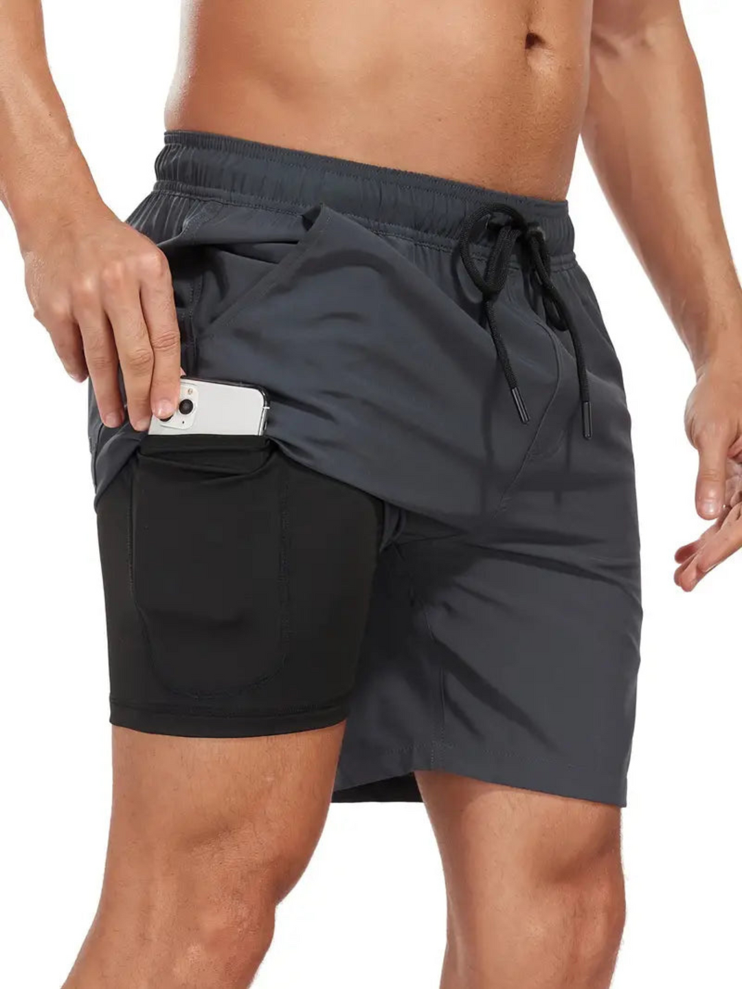 Echoarchiv | Schnell Trocknende Herren Badehose Doppelschicht Design
