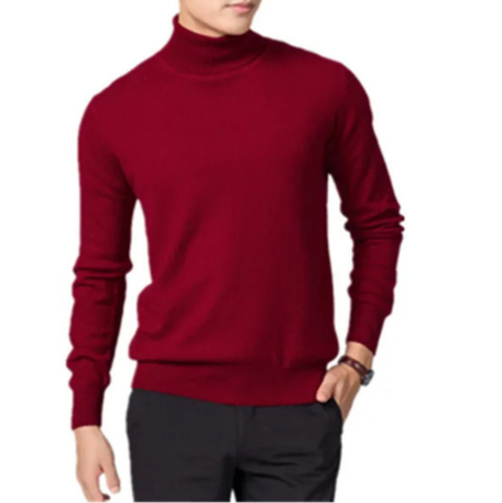 Eleganter Rollkragenpullover Herren | Klassischer Strickpullover – Terenzo