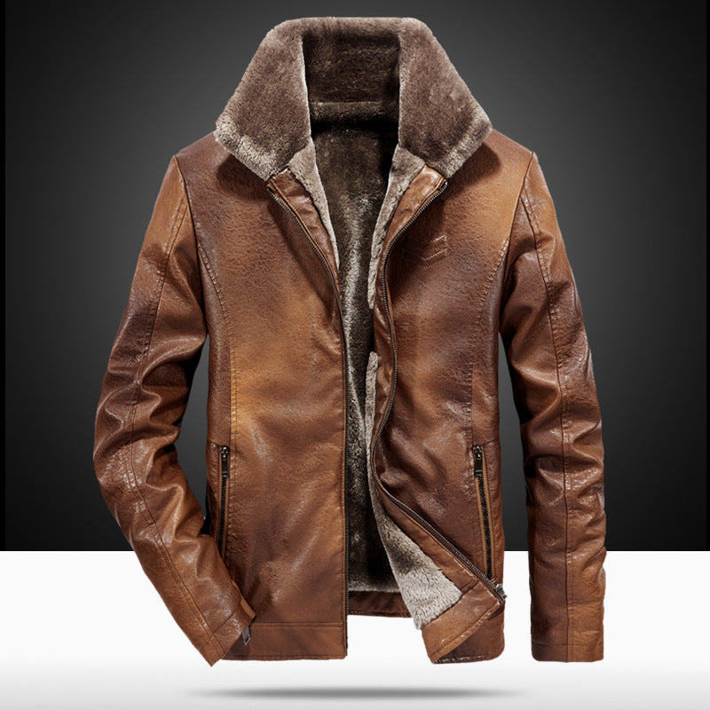 Herren elegante Lederjacke Echo Archiv