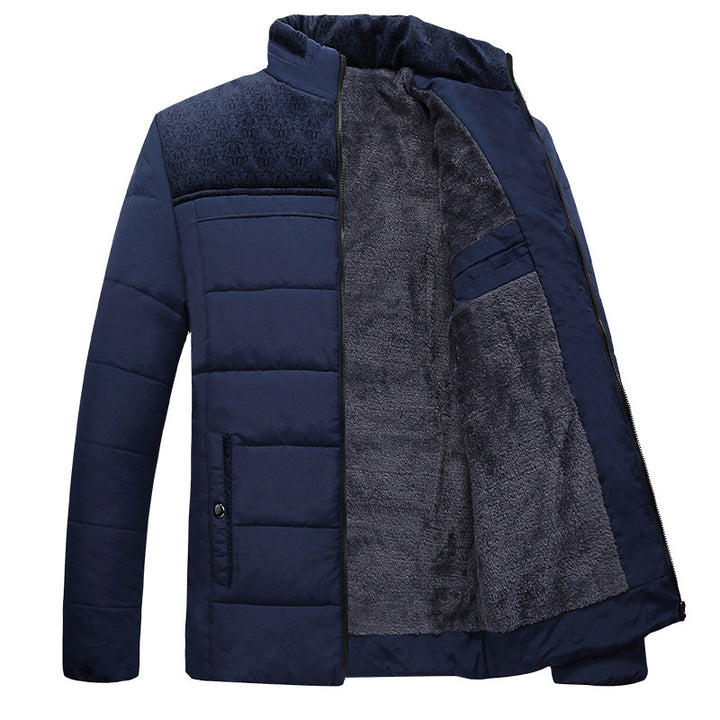 Herren gefütterte Übergangsjacke mit hohem Kragen Echoarchiv