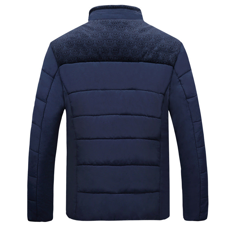 Herren gefütterte Übergangsjacke mit hohem Kragen Echoarchiv