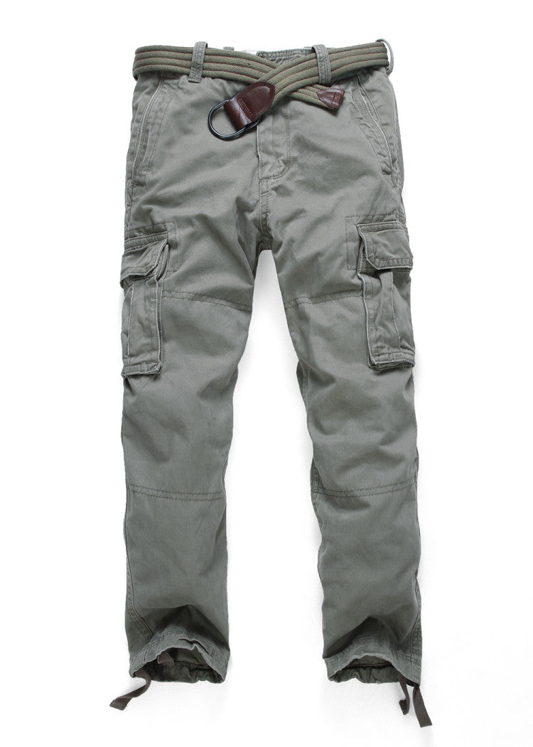 Herren Cargohose mit mehreren Taschen, verstellbaren Beinabschlüssen und Gürtel Echoarchiv