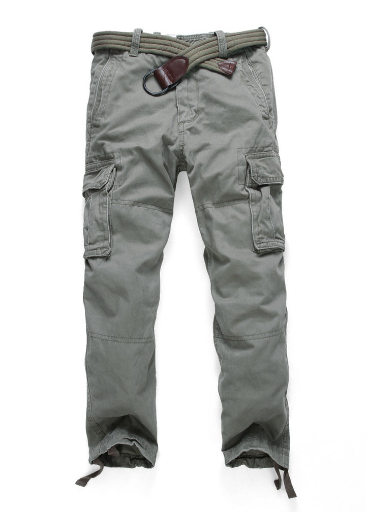 Herren Cargohose mit mehreren Taschen, verstellbaren Beinabschlüssen und Gürtel Echoarchiv
