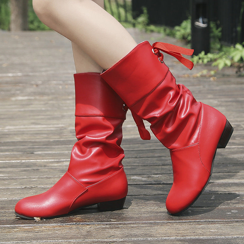 Damen Kniehohe Stiefel Echoarchiv