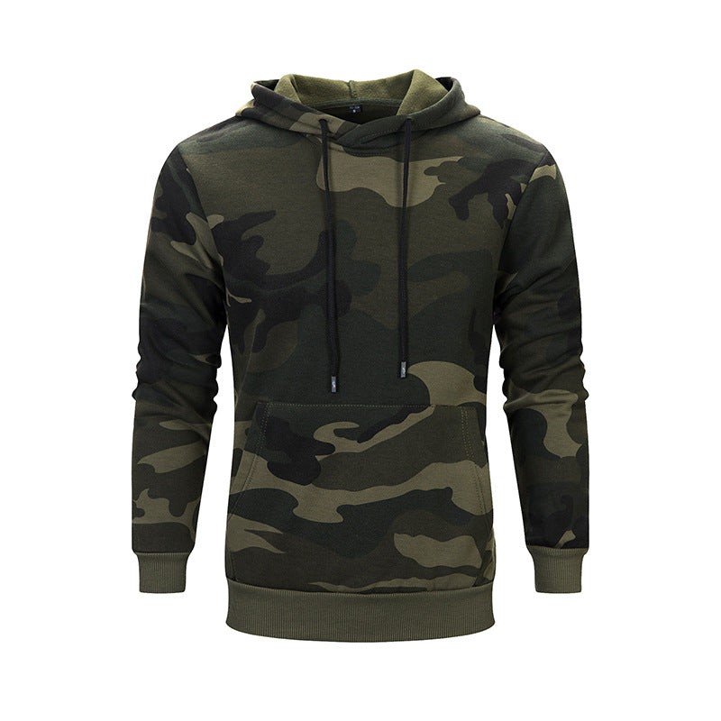 Herren lässiger Kapuzenpullover mit modernem Camouflage-Design Echoarchiv