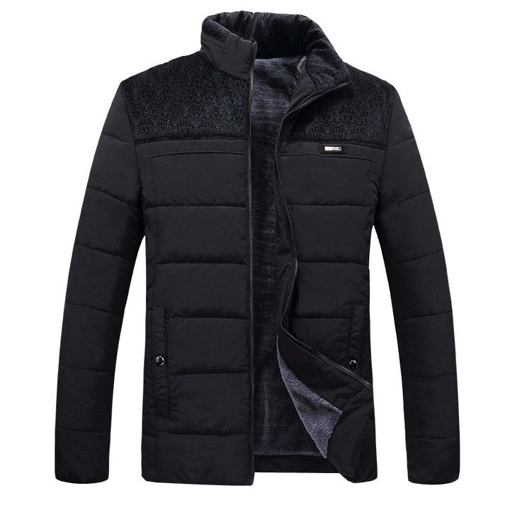 Herren gefütterte Übergangsjacke mit hohem Kragen Echoarchiv