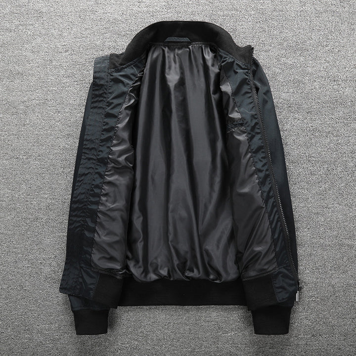Herren Leichter Windbreaker-Blouson mit Stehkragen Echoarchiv