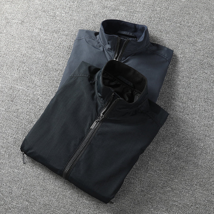 Herren Leichter Windbreaker-Blouson mit Stehkragen Echoarchiv