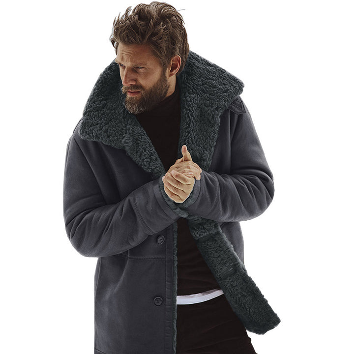 Herren kuscheliger Oversize-Mantel Echoarchiv