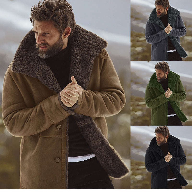 Herren kuscheliger Oversize-Mantel Echoarchiv
