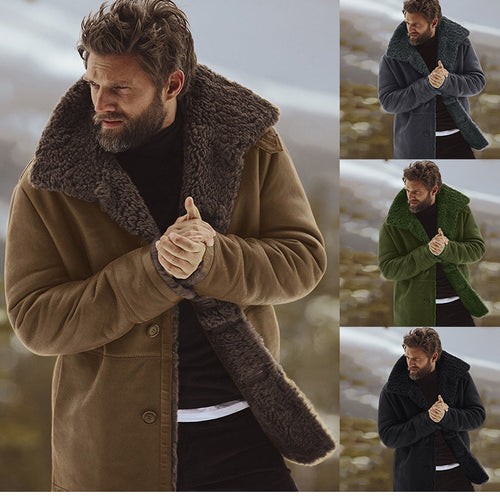 Herren kuscheliger Oversize-Mantel Echoarchiv