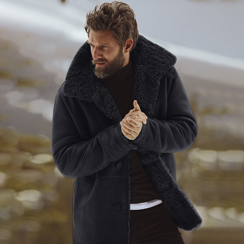 Herren kuscheliger Oversize-Mantel Echoarchiv