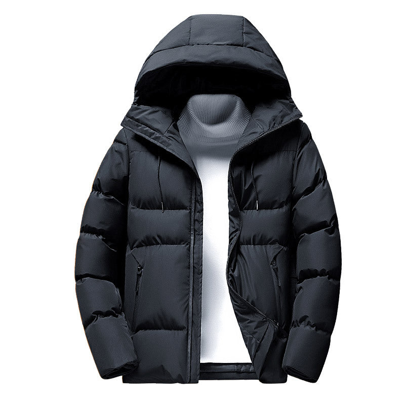 Herren warme Daunenjacke mit abnehmbarer Kapuze Echoarchiv