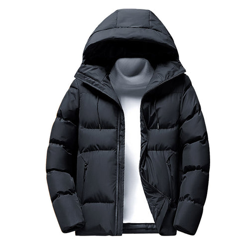 Herren warme Daunenjacke mit abnehmbarer Kapuze Echoarchiv