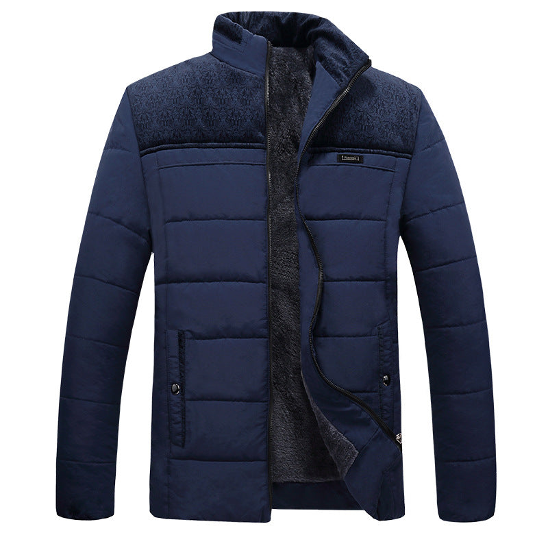 Herren gefütterte Übergangsjacke mit hohem Kragen Echoarchiv