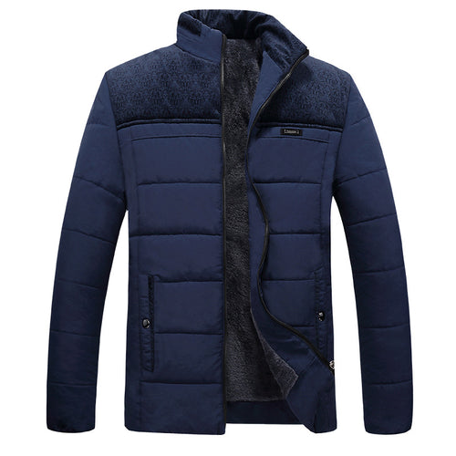 Herren gefütterte Übergangsjacke mit hohem Kragen Echoarchiv