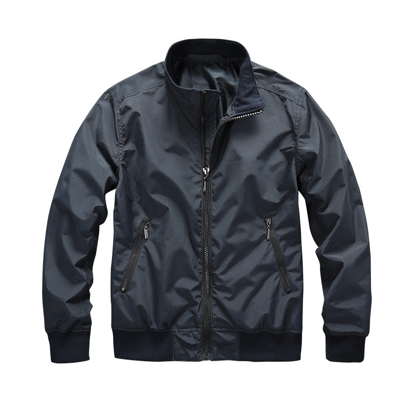 Herren Leichter Windbreaker-Blouson mit Stehkragen Echoarchiv