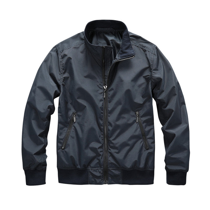 Herren Leichter Windbreaker-Blouson mit Stehkragen Echoarchiv