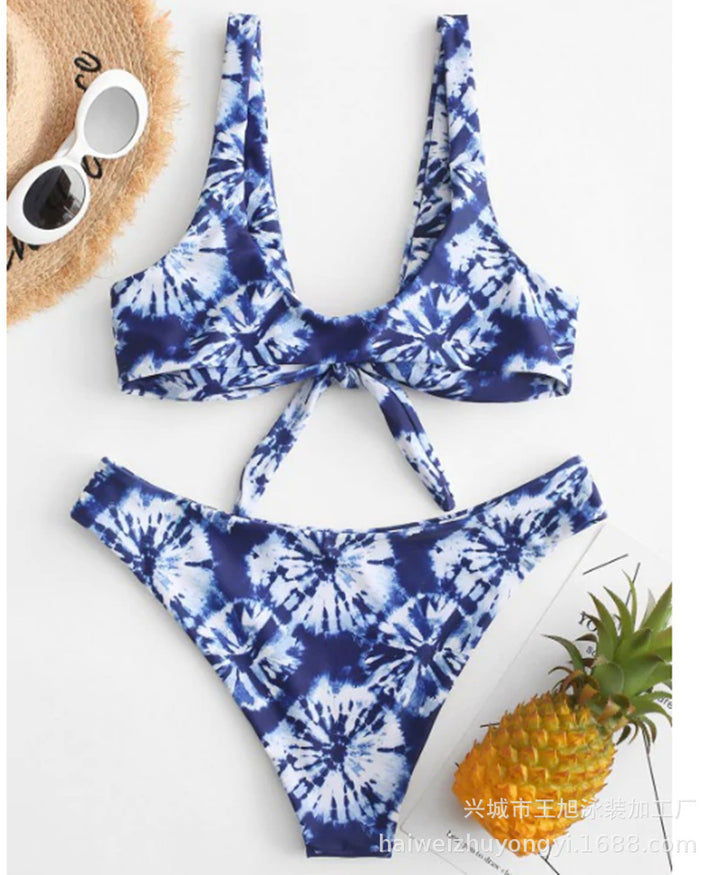 Damen Triangel-Bikini mit verspieltem Knoten-Design und hochwertigem Stoff Echo Archiv