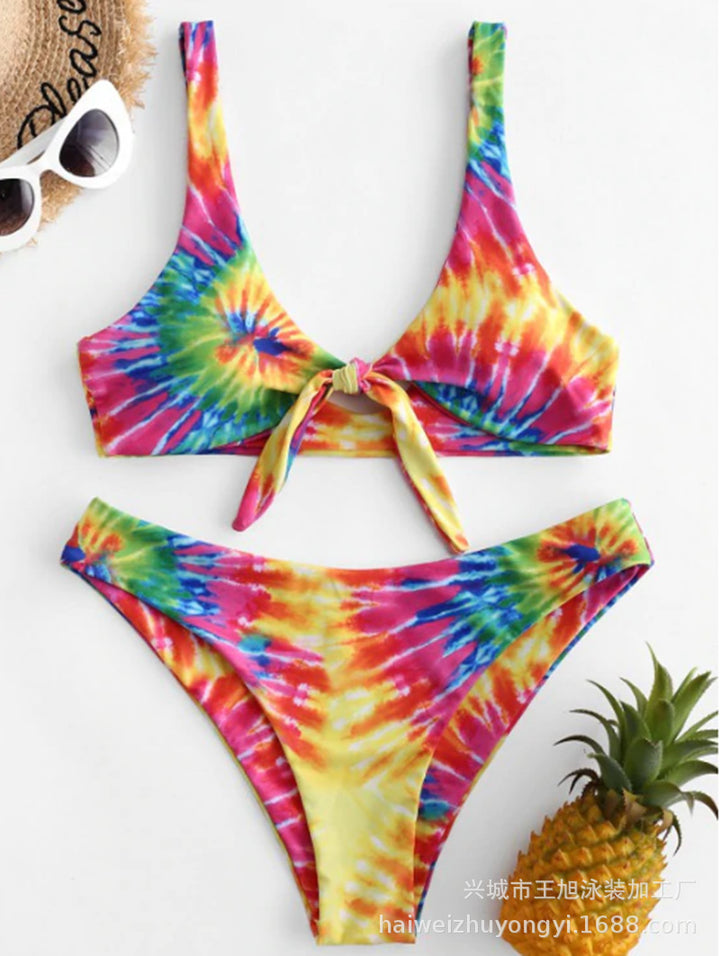 Damen Triangel-Bikini mit verspieltem Knoten-Design und hochwertigem Stoff Echo Archiv