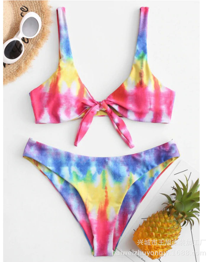 Damen Triangel-Bikini mit verspieltem Knoten-Design und hochwertigem Stoff Echo Archiv